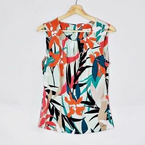 Calvin Klein Multicolor Floral Sleeveless Tank Top